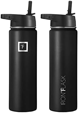 IRON °FLASK Sports Water Bottle - 22 Oz 3 Lids (Straw Lid), Leak Proof - Stainless Steel Gym & Sport Bottles for Men, Women & Kids - Double Walled, Insulated Thermos, Metal Canteen - Image 3