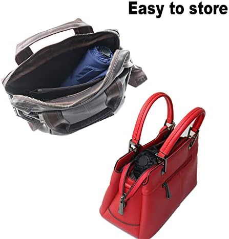 NPCQUN Travel Essentials Umbrella Windproof Compact Collapsible Light, Automatic, Strong and Portable, Wind Resistant, Folding Small Umbrella for Rain - Image 4